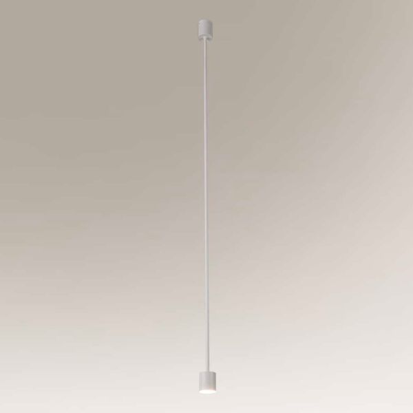 Nowoczesna biała lampa wisząca Sakata z wbudowanym oświetleniem LED