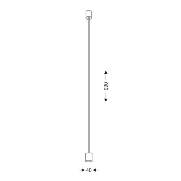 Nowoczesna biała lampa wisząca Sakata z wbudowanym oświetleniem LED