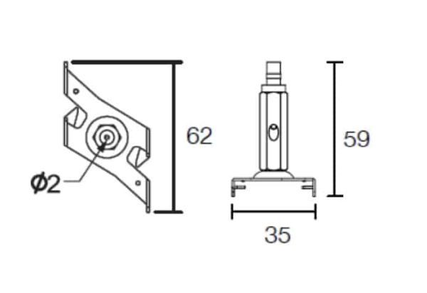 Zawieszenie do szynoprzewodu Profile Shilo o długości 5 metrów