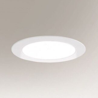 Nowoczesna, biała oprawa podtynkowa LED Tottori