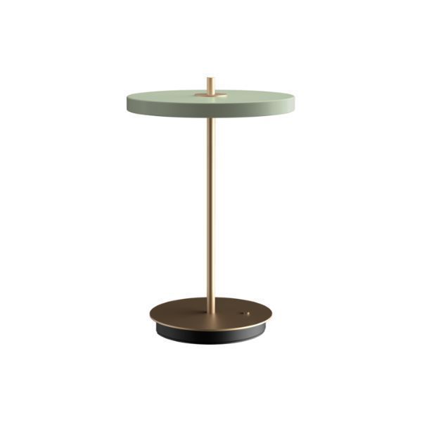 Bezprzewodowa jasnozielona lampa stołowa Asteria Move V2