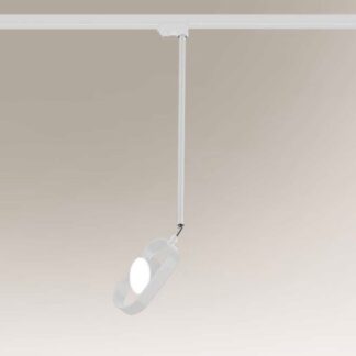 Biała lampa wisząca LED Furoku od Profile Shilo