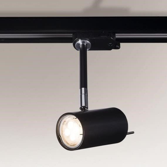 Czarny reflektor sufitowy Fussa, Profile Shilo