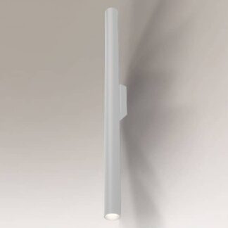 Biały, podłużny kinkiet Yabu