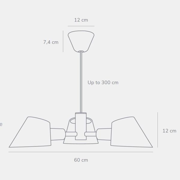 lumigo nowoczesny skandynawski zyrandol stay w szarym kolorze 5