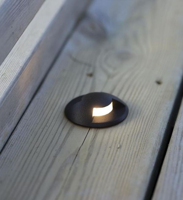 OUTLET Czarny spot podłogowy LED Garden 24