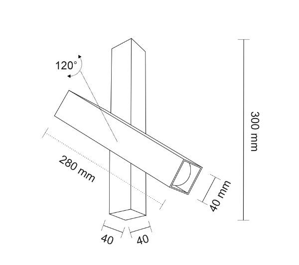 Biały, regulowany reflektor sufitowy Mitsuma