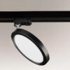 Czarna, okrągła lampa sufitowa LED Ito od Profile Shilo