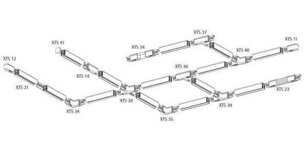 Łącznik-T Profile Shilo w kolorze czarnym, wersja prawa