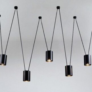 Stylowy i nowoczesny czarny żyrandol Viwin
