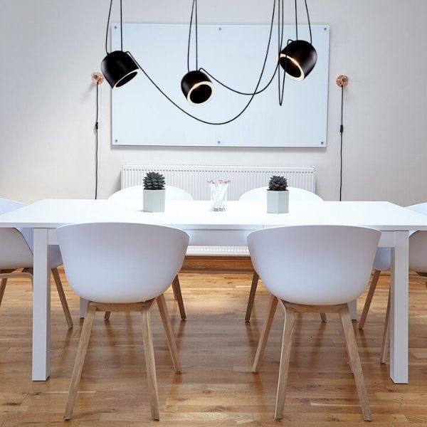 Czarny, nowoczesny żyrandol pająk Dobo