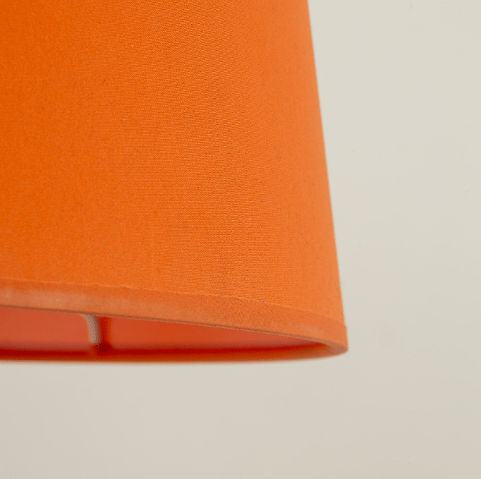 Dekoracyjna stojąca lampa Nicola w pomarańczowym kolorze