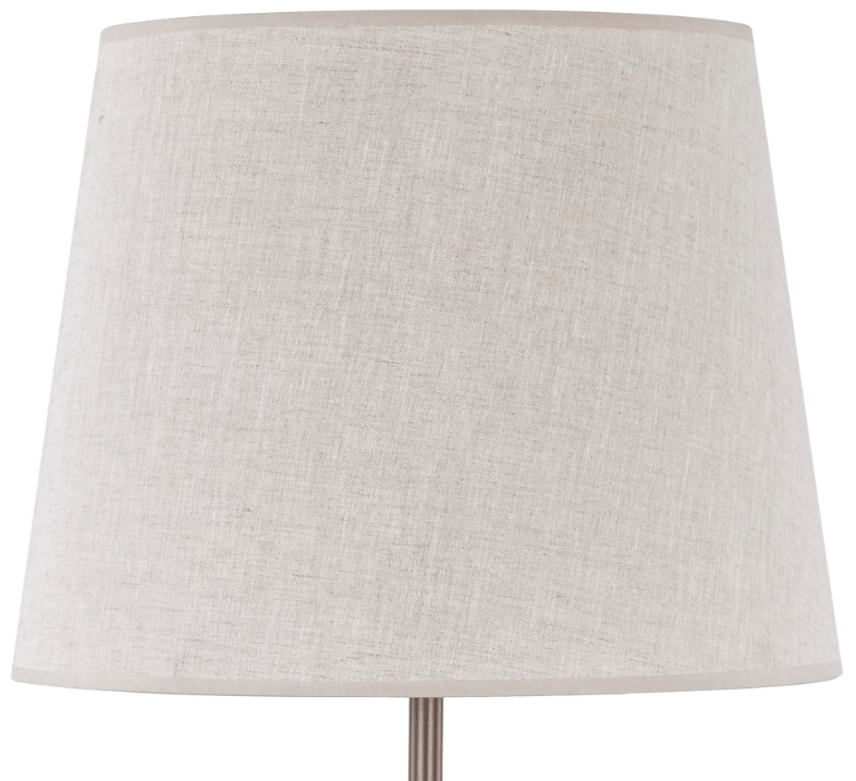 Elegancka stojąca lampa Nicola w odcieniach beżu i brązu