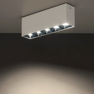 Biała liniowa lampa Midi LED 20W 4000K