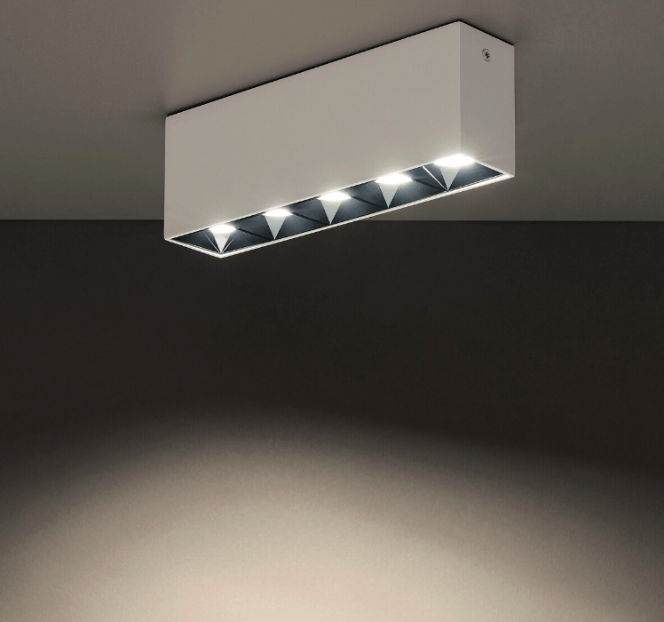 Biała liniowa lampa Midi LED 20W 4000K