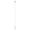 Biała, wisząca tubka Fourty S o długości 12 cm w minimalistycznym stylu