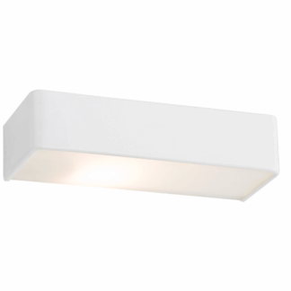 Biały kinkiet Rodan o długości 40 cm