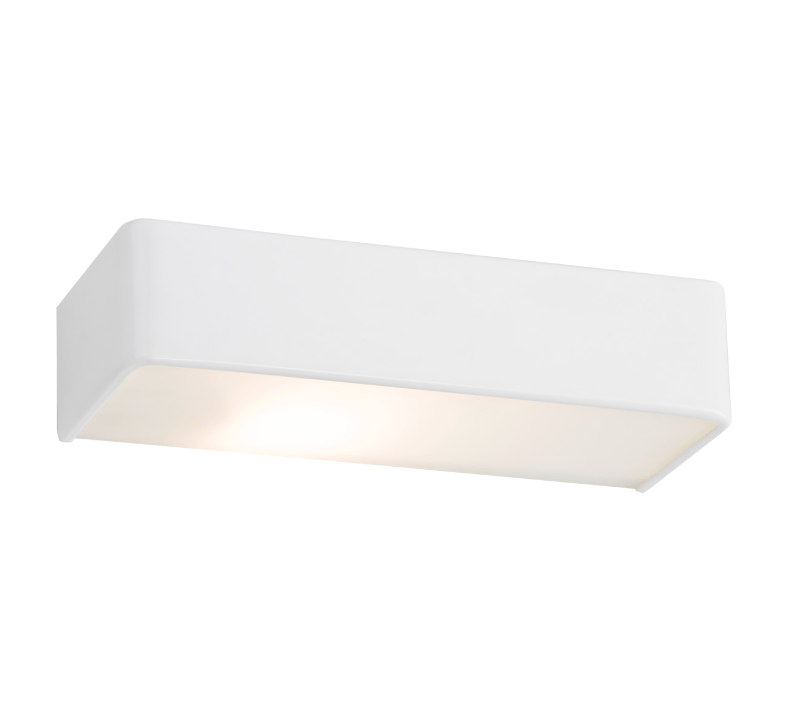 Biały kinkiet Rodan o długości 40 cm