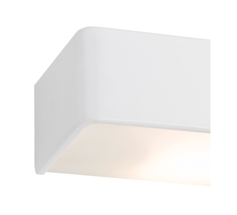 Biały kinkiet Rodan o długości 40 cm