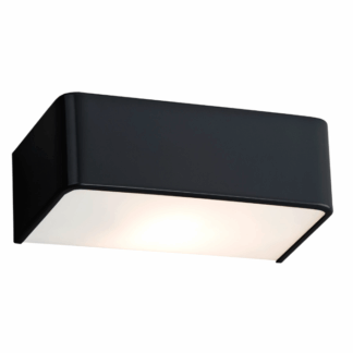 Nowoczesny kinkiet Rodan w kolorze czarnym, 20 cm