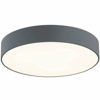 Duży plafon sufitowy Darling w kolorze szarym o średnicy 75 cm