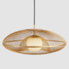 Stylowa wisząca lampa Faraday 60 UMAGE w odcieniu złota z mosiądzowaną siatką