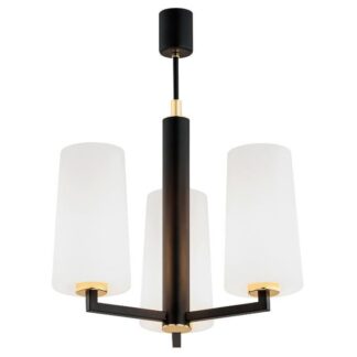 Nowoczesny i stylowy żyrandol Camelot Plus w czarno-białej kolorystyce