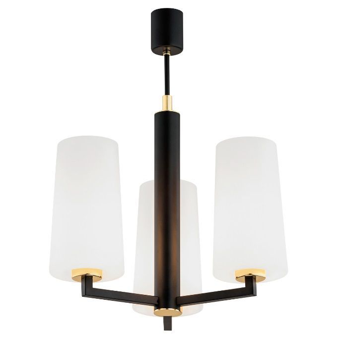 Nowoczesny i stylowy żyrandol Camelot Plus w czarno-białej kolorystyce