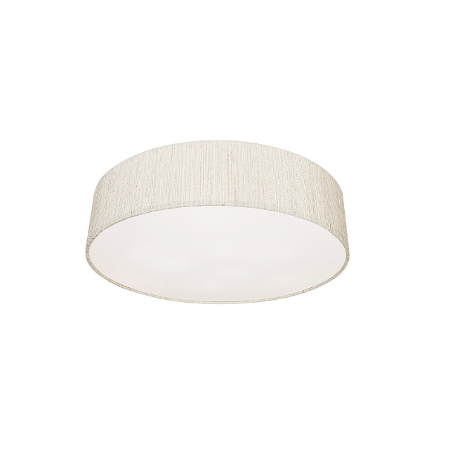Okrągła kremowa lampa sufitowa Turda III o średnicy 50 cm
