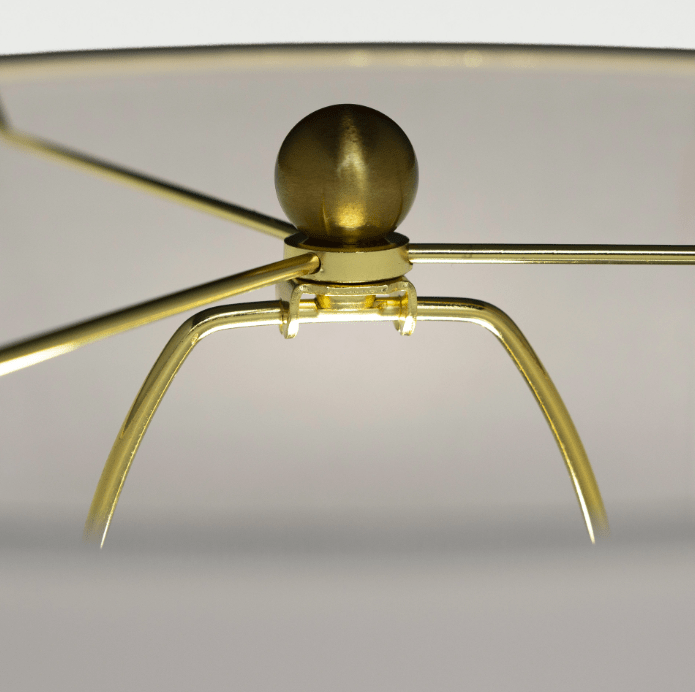 Ceramiczna lampa stołowa w stylu Hamptons Coastal z materiałowym abażurem