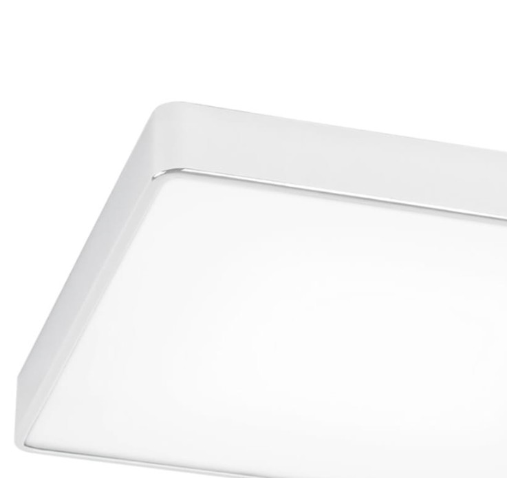 Biała, lakierowana lampa sufitowa Ontario do łazienki o średnicy 25 cm