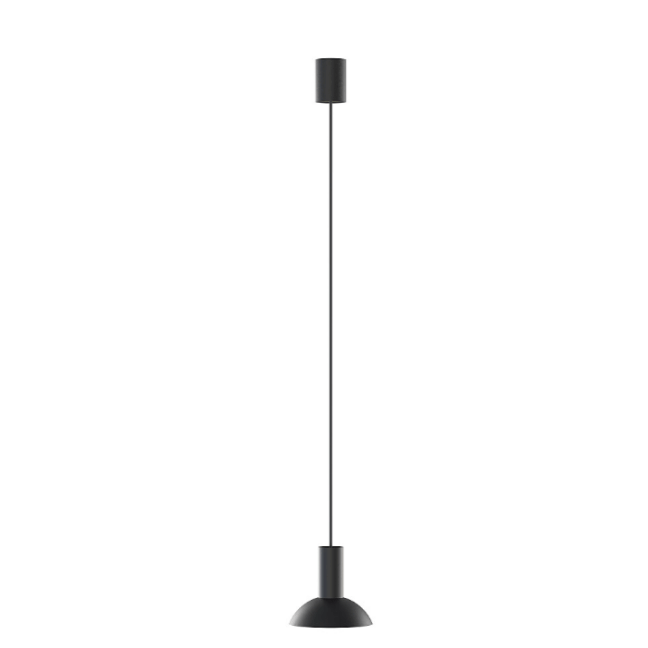 Elegancka wisząca lampa Hermanos C z czarnym designerskim kloszem