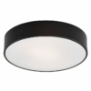 Nowoczesna lampa sufitowa Darling o średnicy 25 cm, wykonana z czarnego metalu i szkła