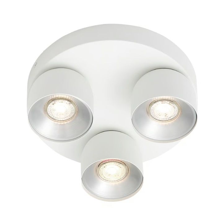 Owalna lampa sufitowa Pitcher 3 wyposażona w ruchome reflektory