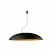 Elegancka wisząca lampa Canoe w czarno-złotym kolorze o długości 117 cm