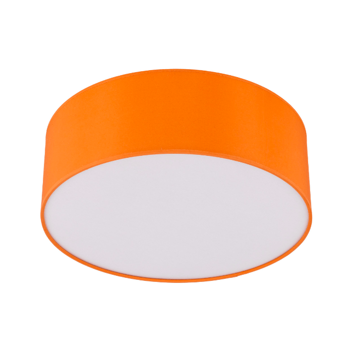Pomarańczowy stylowy plafon Nicola o średnicy 38 cm