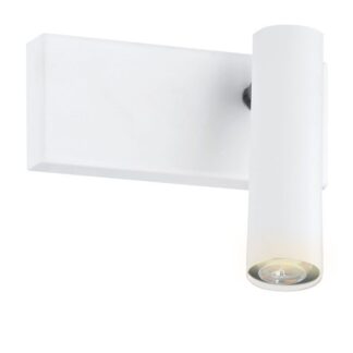 Biały kinkiet ścienny Etna Plus z regulowaną rurką