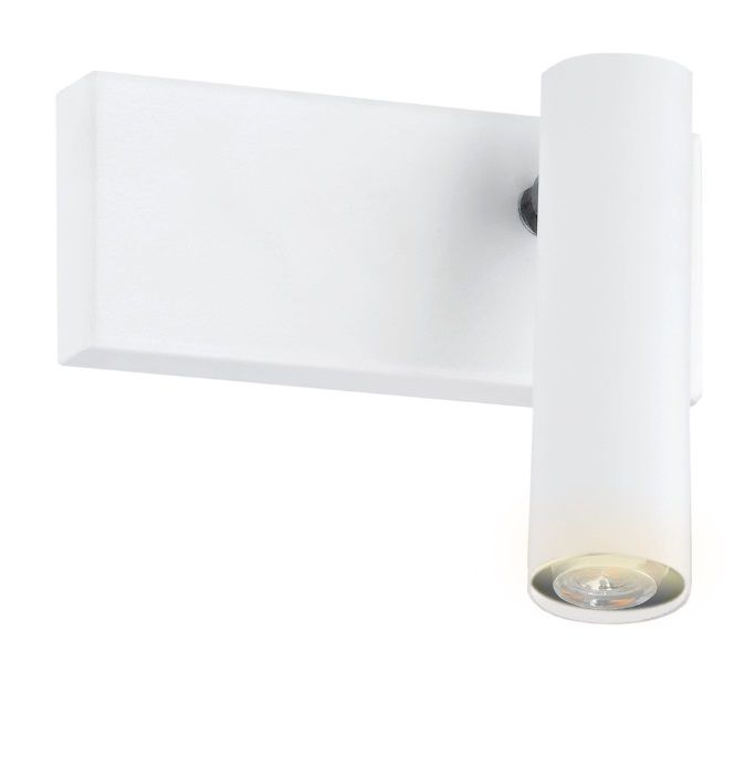 Biały kinkiet ścienny Etna Plus z regulowaną rurką
