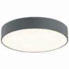 Skandynawska szara lampa sufitowa Darling o średnicy 25 cm, wykonana ze szkła i metalu