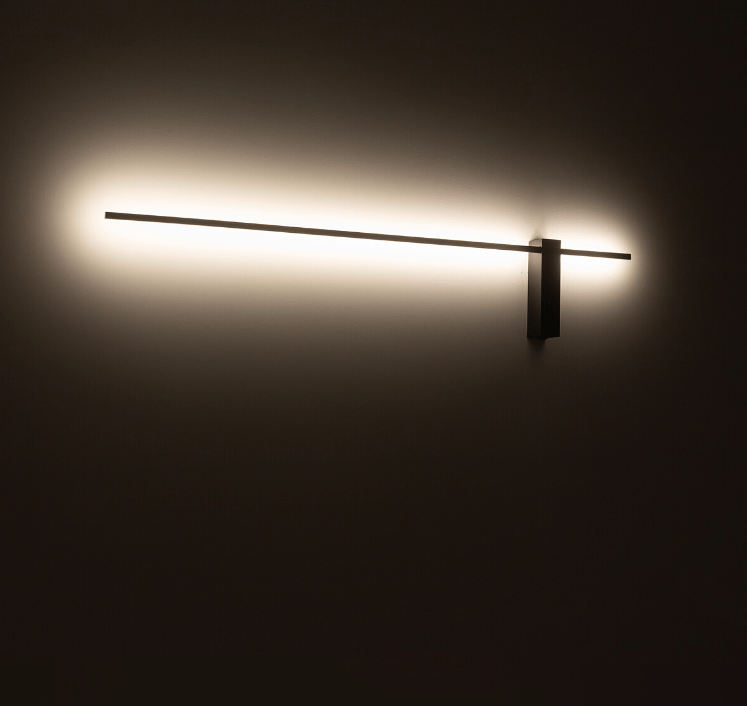 Smukły kinkiet LED 120 cm Motive L 3000K z efektem odbitego światła
