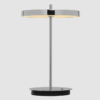Mobilna srebrna lampka stołowa LED Asteria Move V2, ładowana przez USB