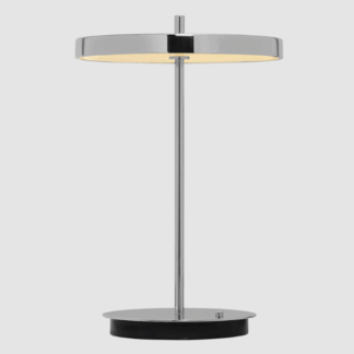 Mobilna srebrna lampka stołowa LED Asteria Move V2, ładowana przez USB