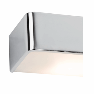 Srebrny kinkiet Rodan do lustra w chromowanym wykończeniu, 20 cm