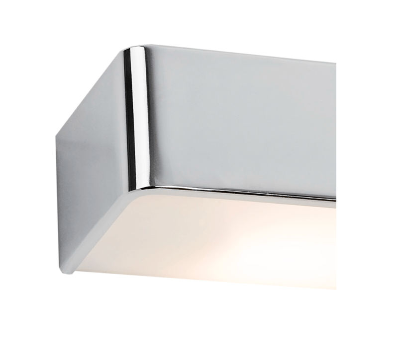 Srebrny kinkiet Rodan do lustra w chromowanym wykończeniu, 20 cm