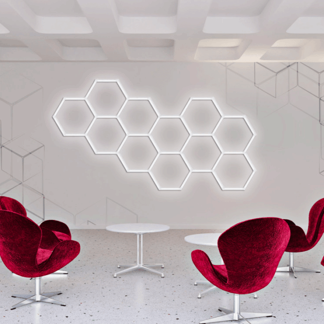 System oswietlenia do biura i miejsca pracy Geometric LED