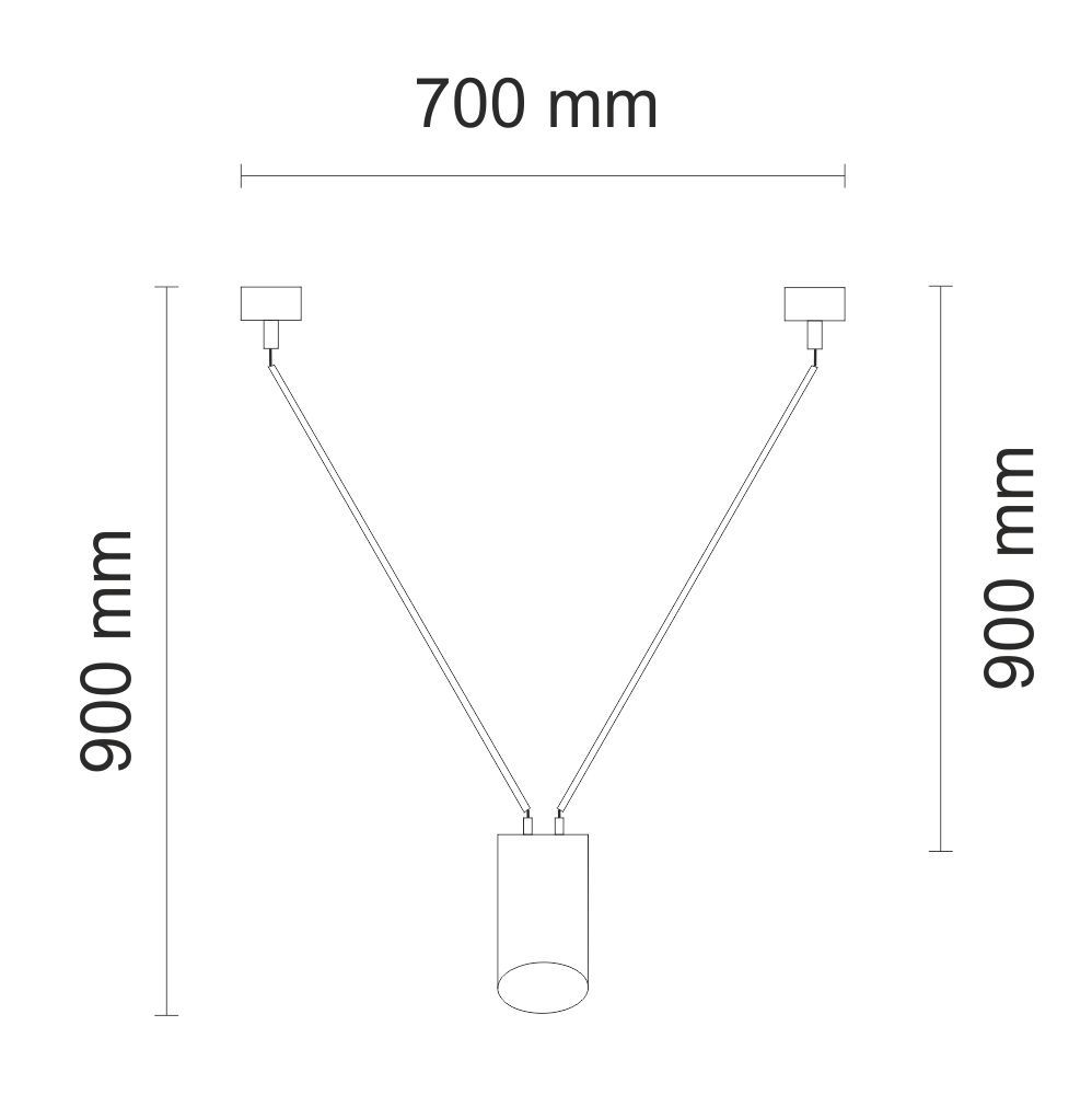 Lampa wisząca Vivin 45 z czarnym kloszem – outlet
