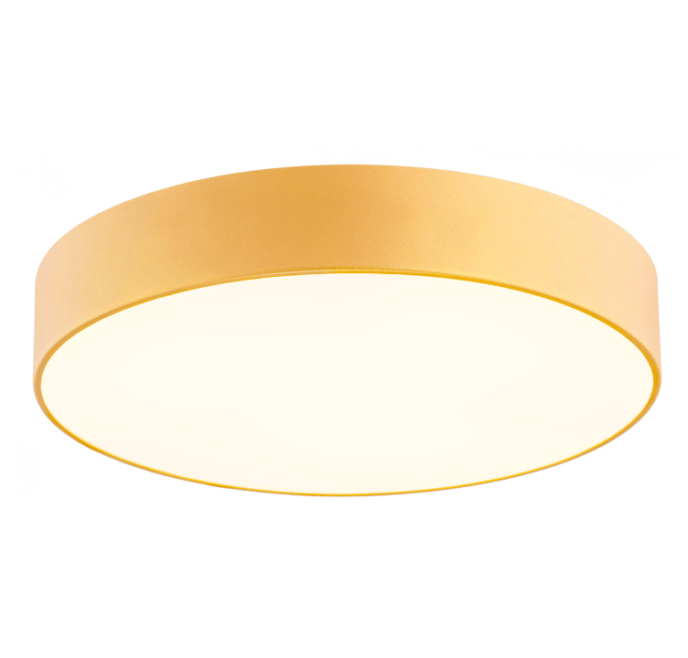 Duży złoty plafon Darling o średnicy 75 cm.