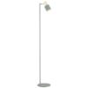 Stylowa lampa podłogowa Doria w zielono-złotych barwach z regulowanym kloszem