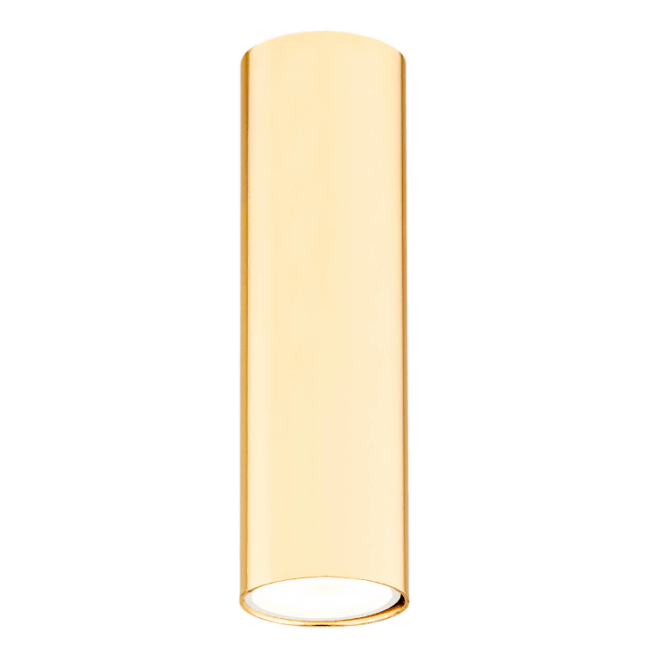 Długa złota lampa sufitowa Tyber Plus GU10 od Argon