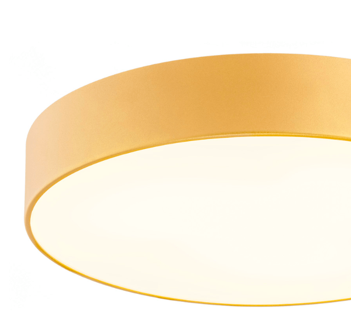 Duży złoty plafon Darling o średnicy 75 cm.